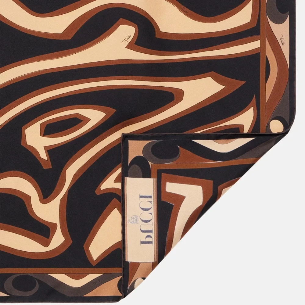 New PUCCI Labirinto silk twill scarf